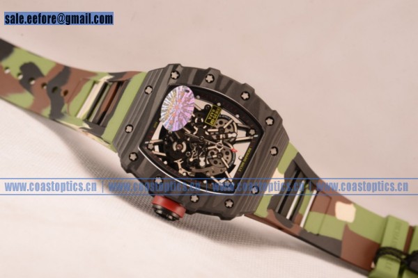 1:1 Clone Richard Mille RM35-02 Watch Carbon Fiber RM35-02(KV)
